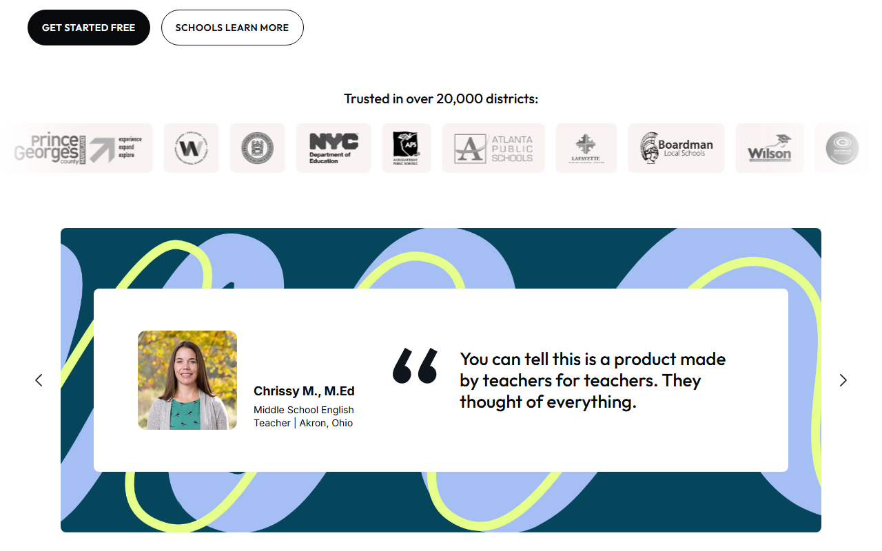 Brisk Teaching key features overview