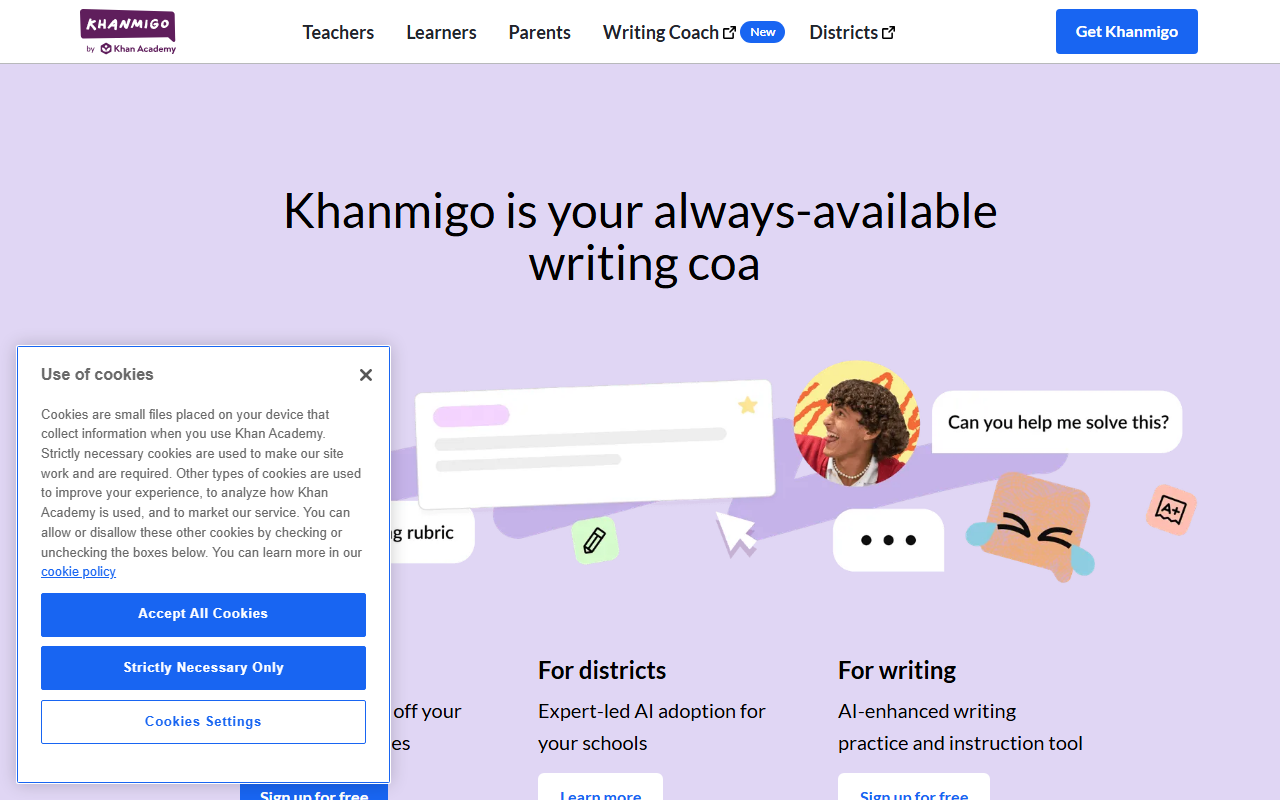 Khanmigo interface comparison