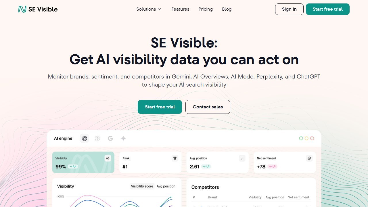 SE Visible homepage screenshot 2026