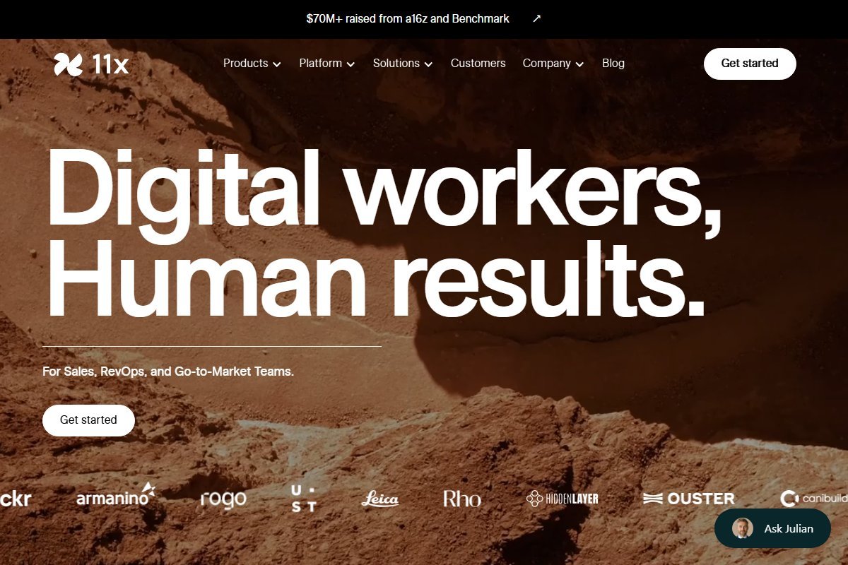 11x.ai homepage screenshot
