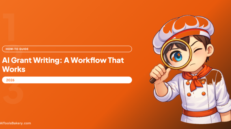 AI Grant Writing: A Workflow That Actually Works (2026)