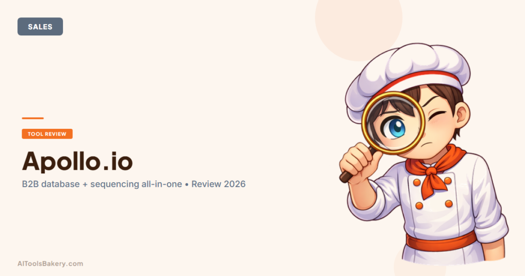 Apollo.io Review 2026 - AIToolsBakery cover image