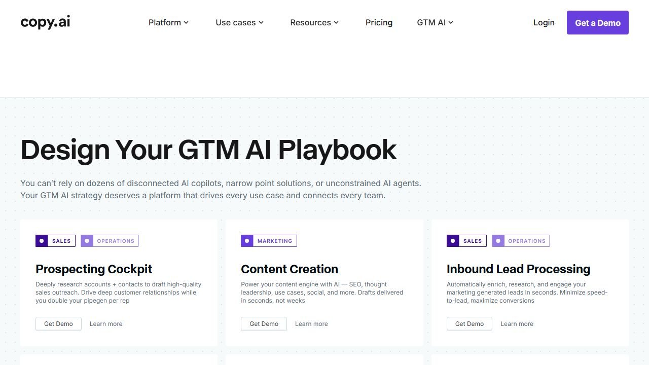 Copy.ai features in 2026