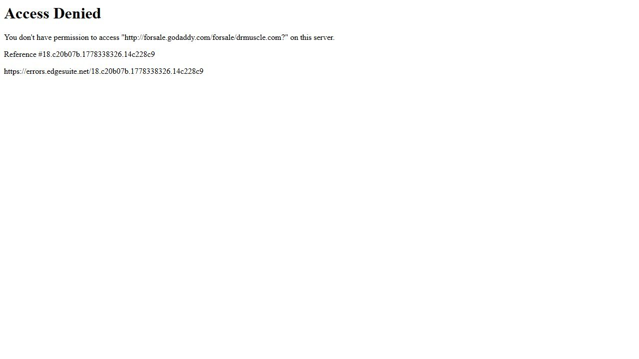 Dr. Muscle homepage and interface (2026)