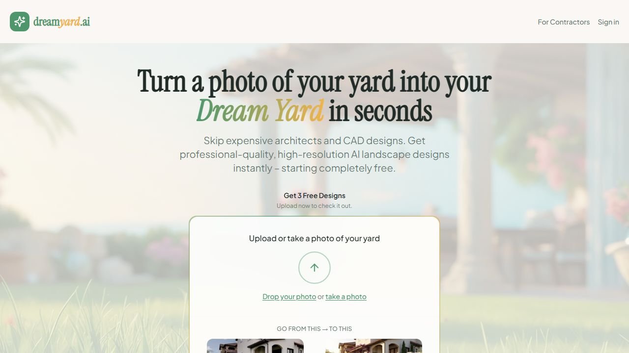 DreamYard homepage in 2026