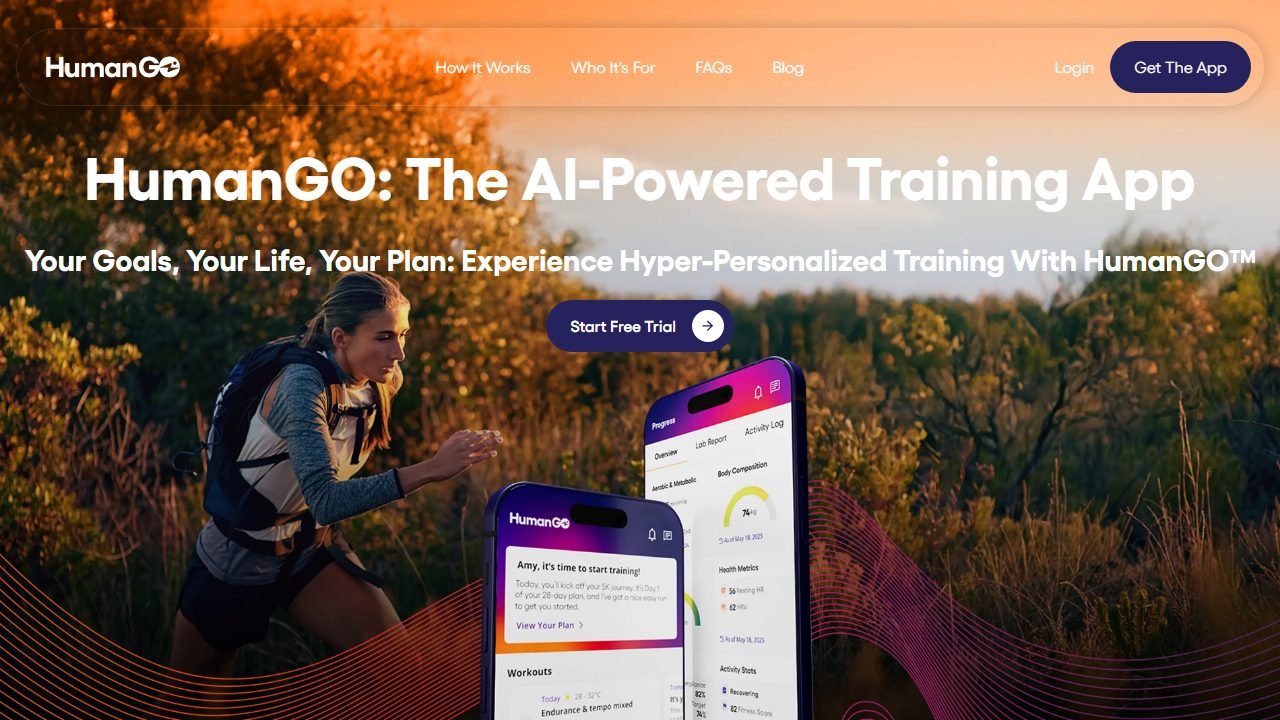 HumanGO homepage and interface