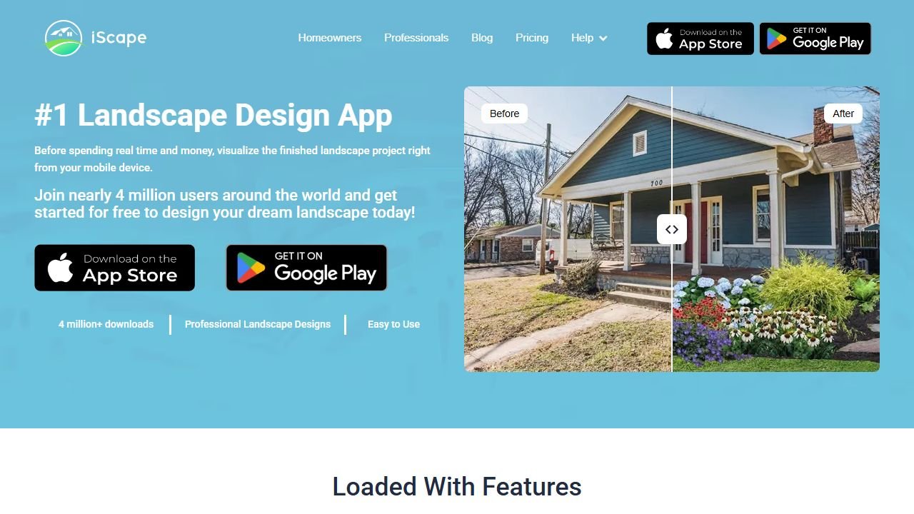 iScape homepage in 2026