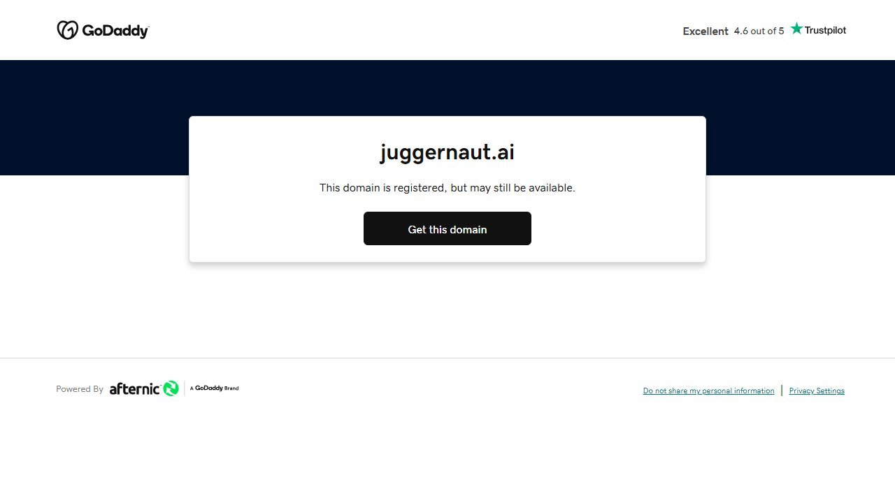 JuggernautAI homepage and interface