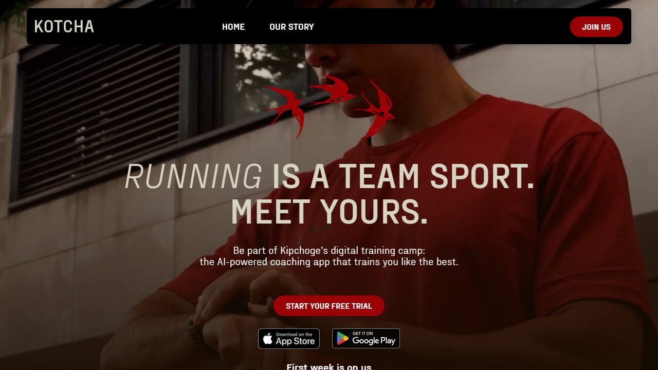 Kotcha homepage and interface
