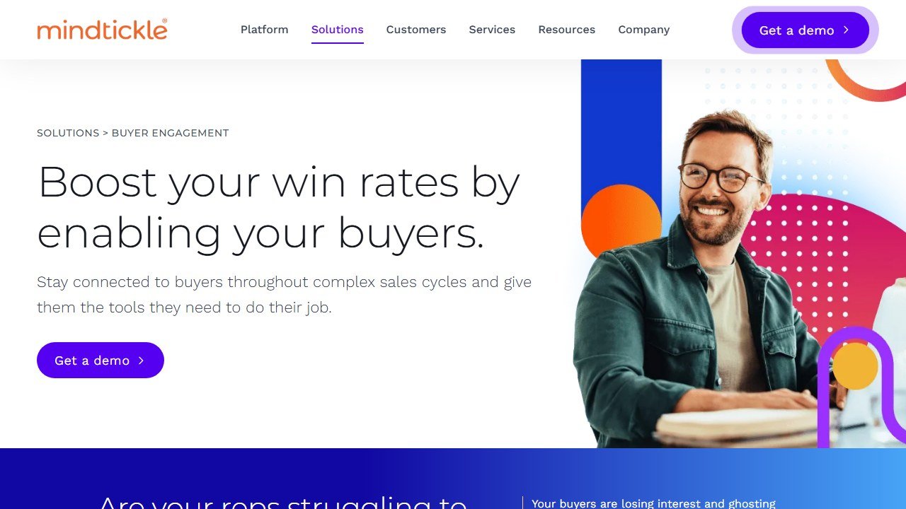Mindtickle homepage and interface (2026)