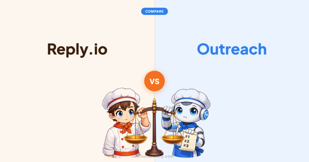 Reply.io vs Outreach 2026 - AIToolsBakery cover image