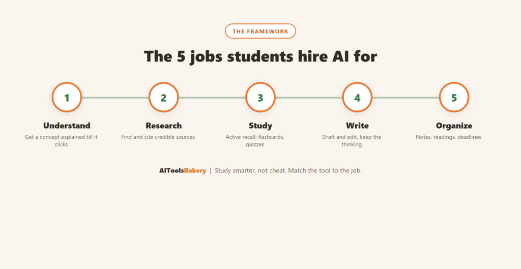 Best AI Tools for Students (2026) workflow diagram