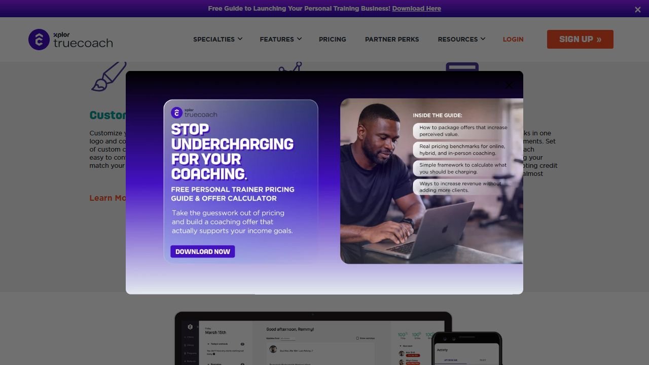 TrueCoach detail in 2026