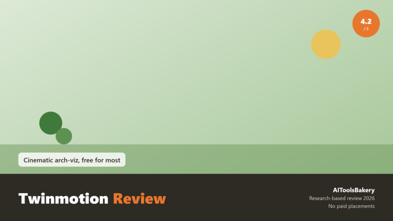 Twinmotion Review (2026): Cinematic Arch-Viz, Free for Most