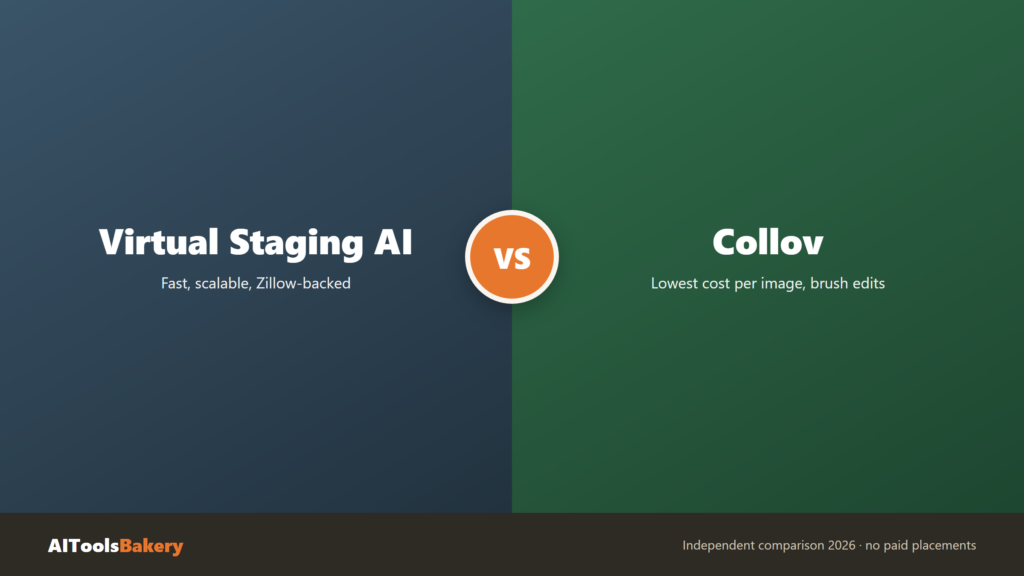 Virtual Staging AI vs Collov independent comparison