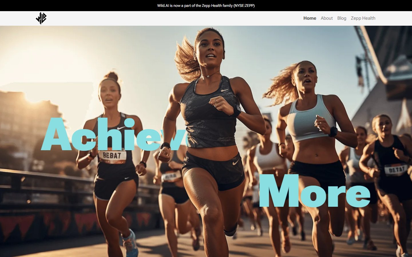 Wild.AI homepage screenshot - ai workout generator for women
