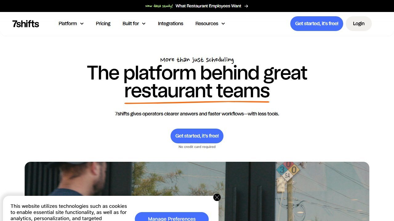7shifts homepage