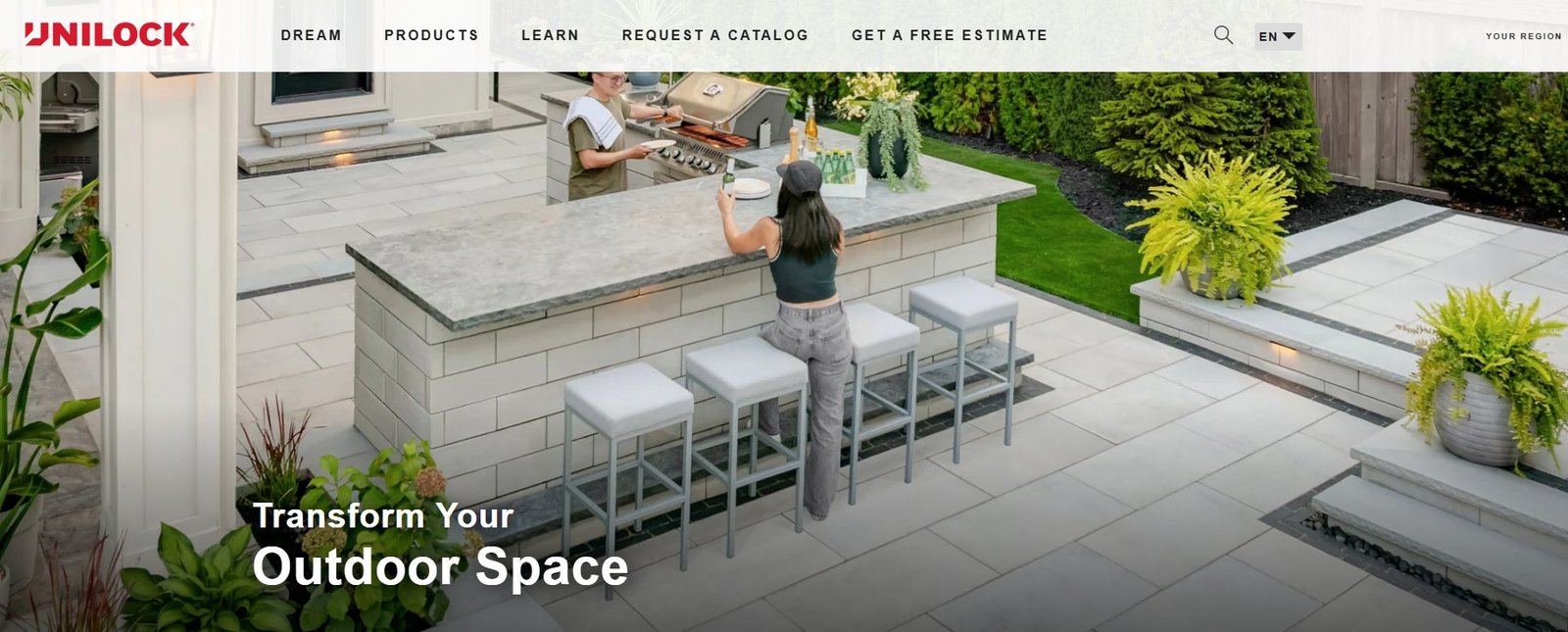 Unilock paver design homepage