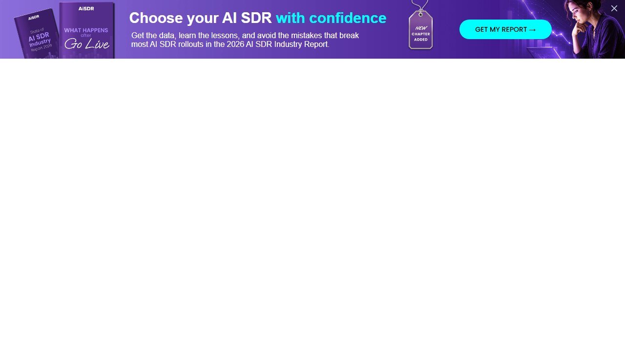 AiSDR autonomous SDR homepage