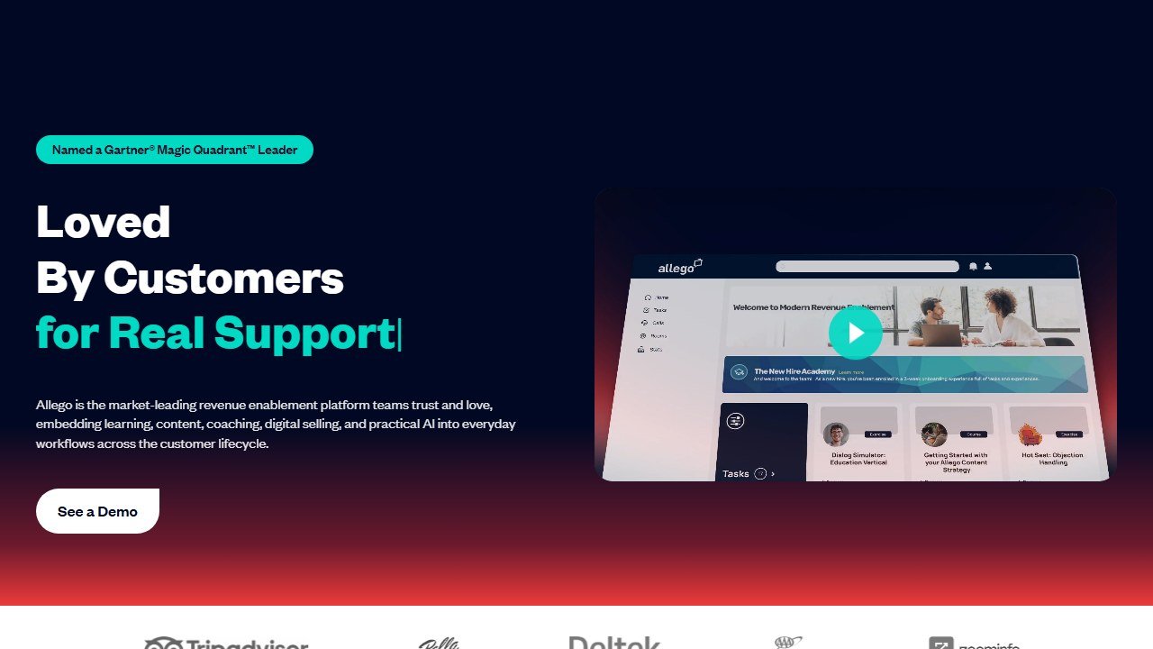 Allego homepage