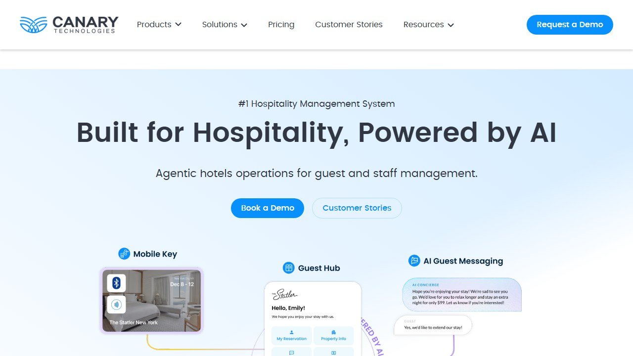 Canary Technologies homepage
