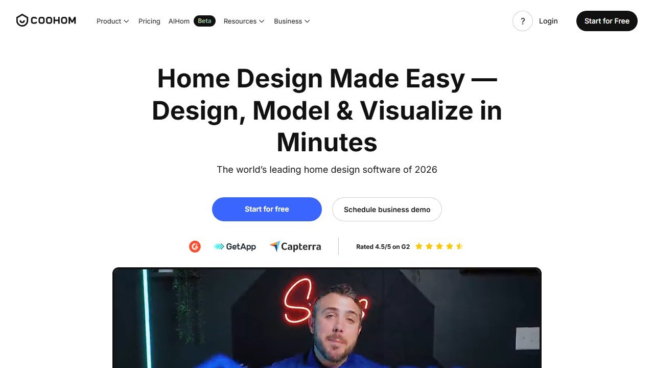 Coohom homepage(coohom.com)