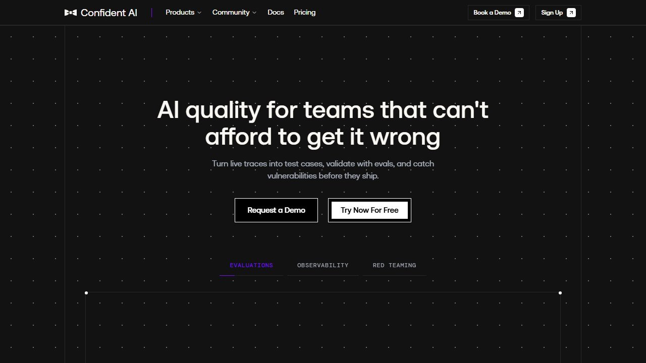 DeepEval by Confident AI homepage