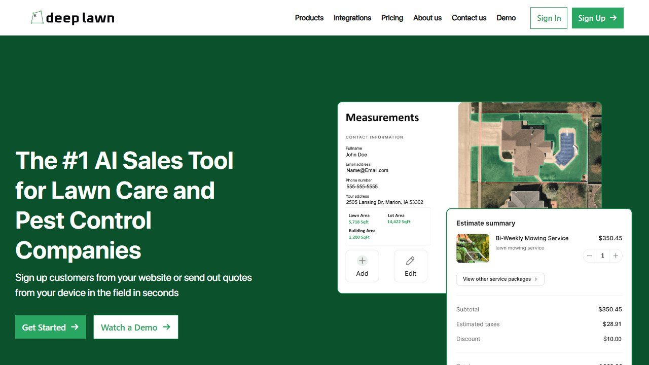 DeepLawn homepage(deeplawn.com)