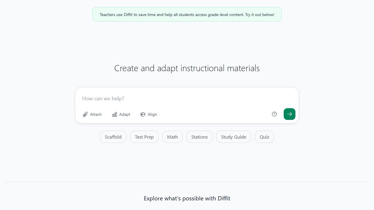 Diffit homepage