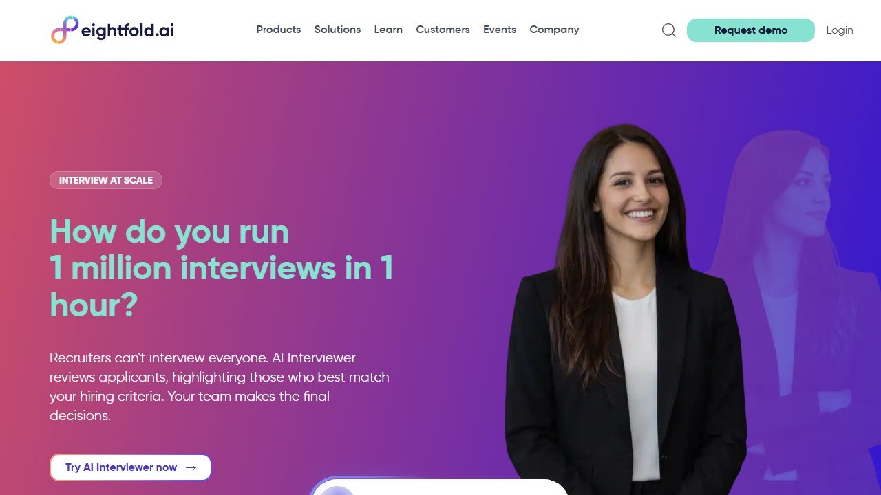Eightfold AI homepage