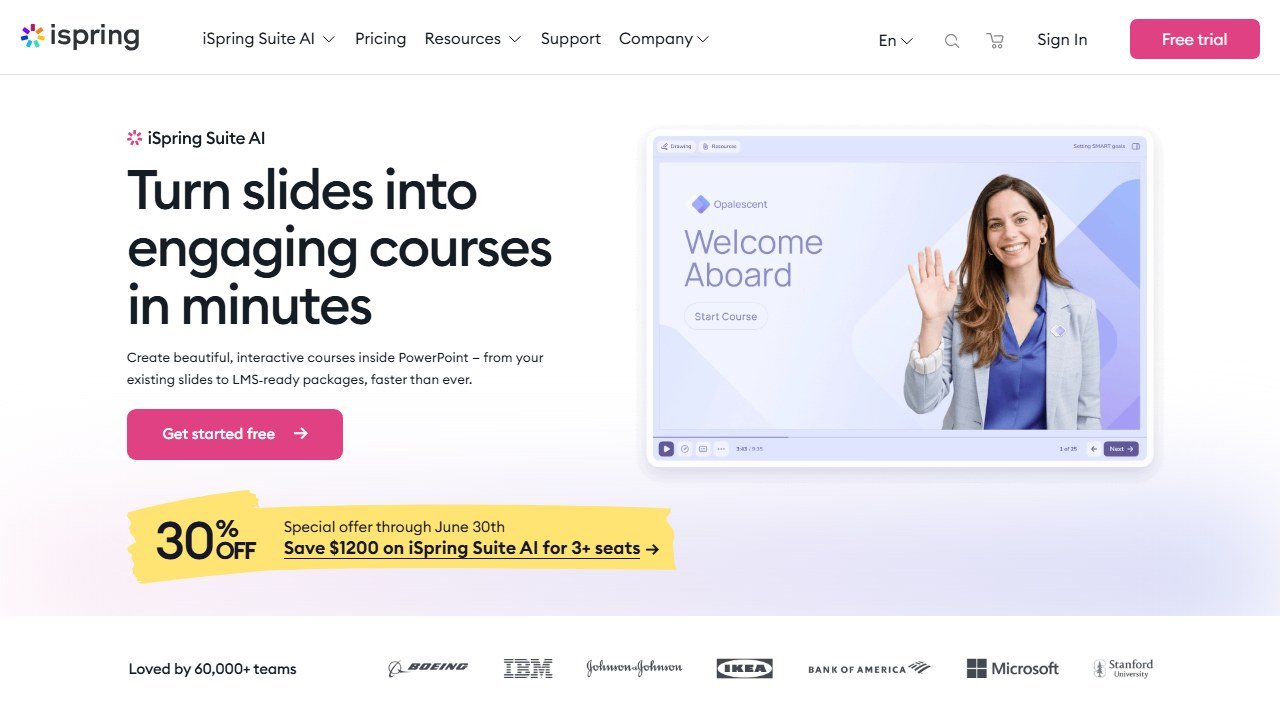iSpring homepage
