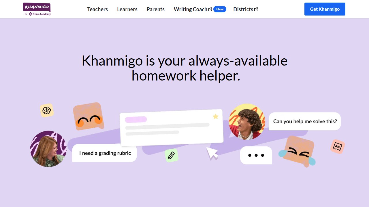Khanmigo homepage