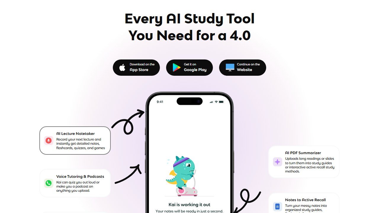 Knowt homepage