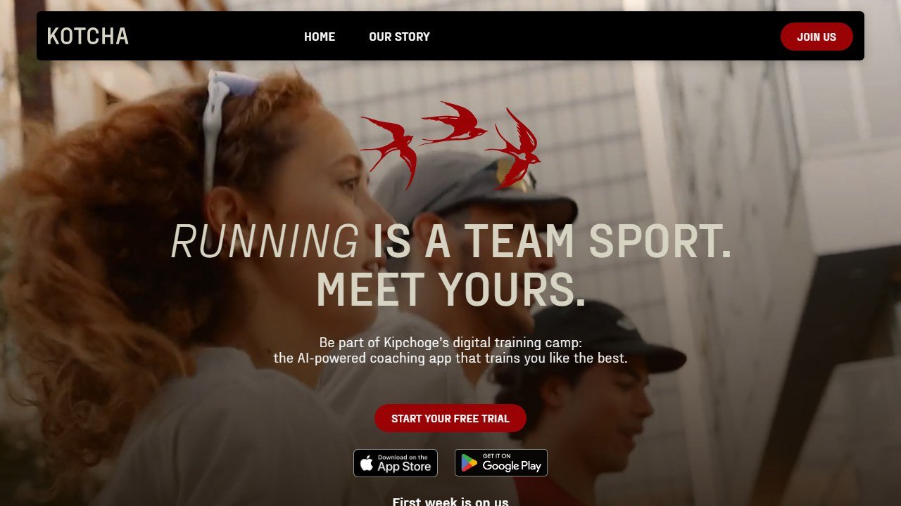 Kotcha homepage and interface