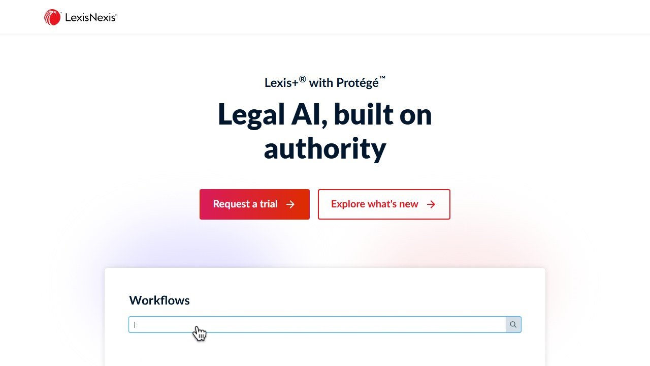 Lexis+ AI homepage