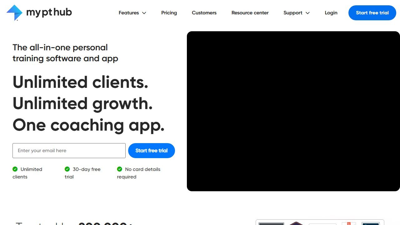 MyPTHub homepage and interface (2026)