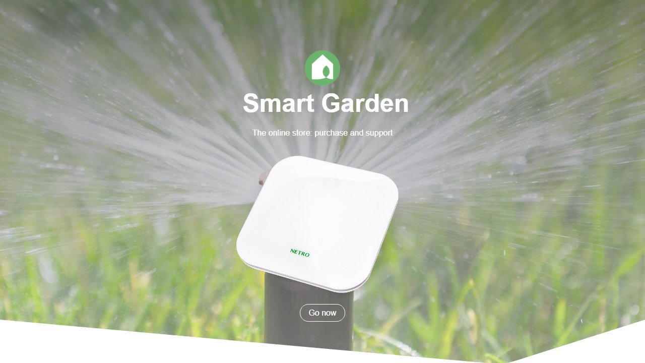 Netro smart sprinkler controller homepage