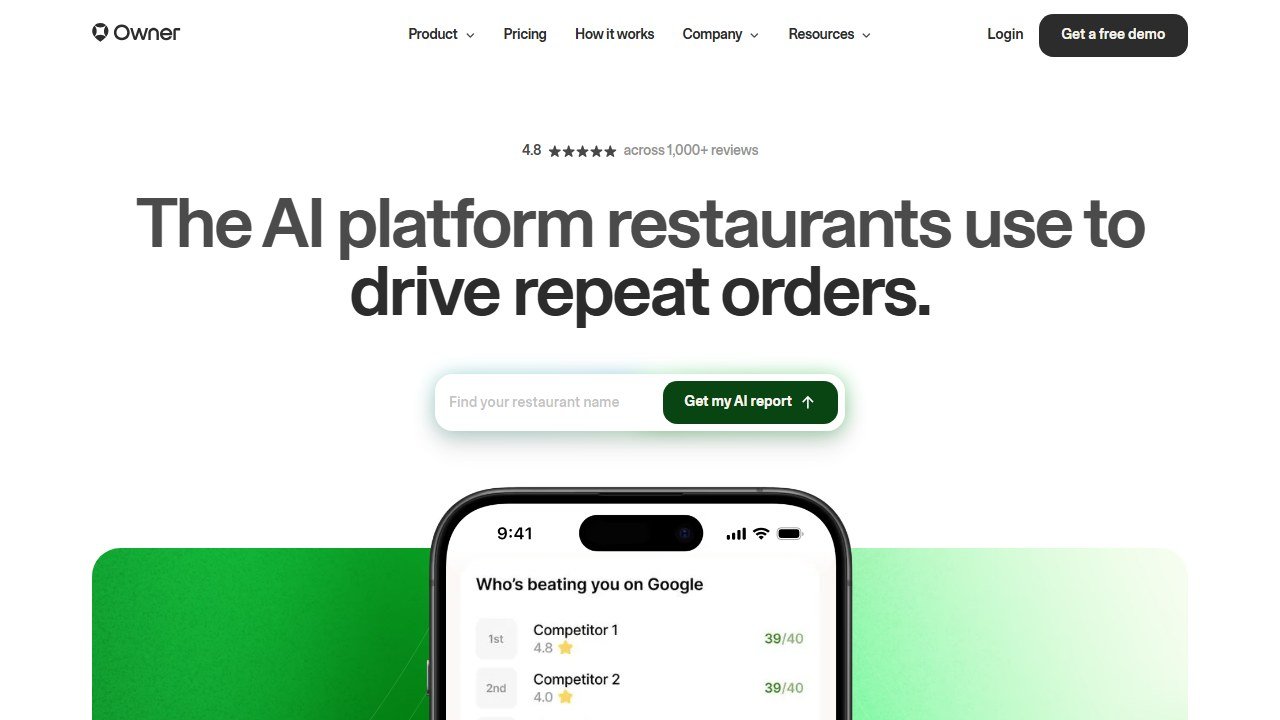 Owner.com homepage