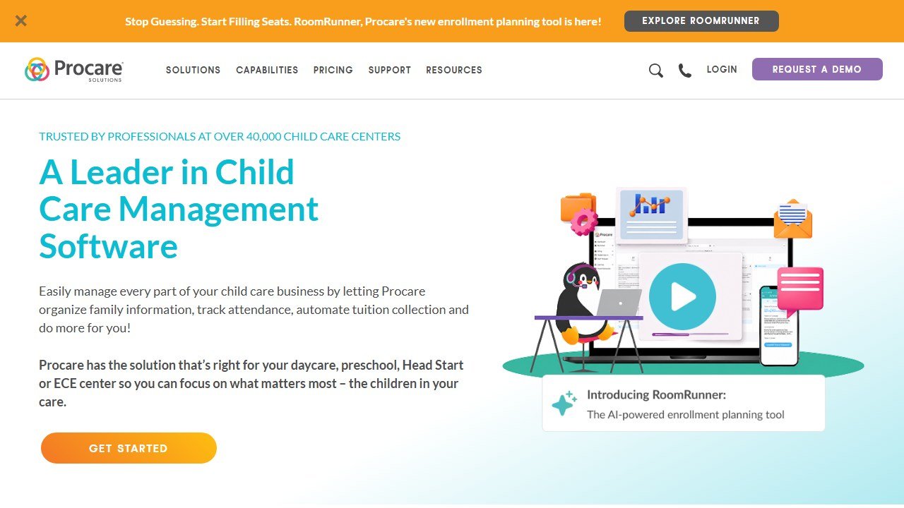 Procare homepage(procaresoftware.com)