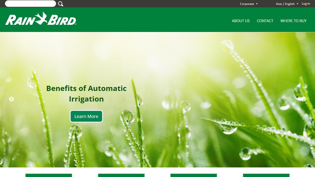 Rain Bird homepage(rainbird.com)