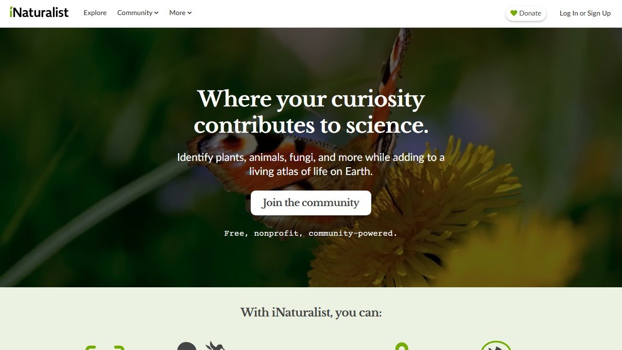 Seek by iNaturalist app page