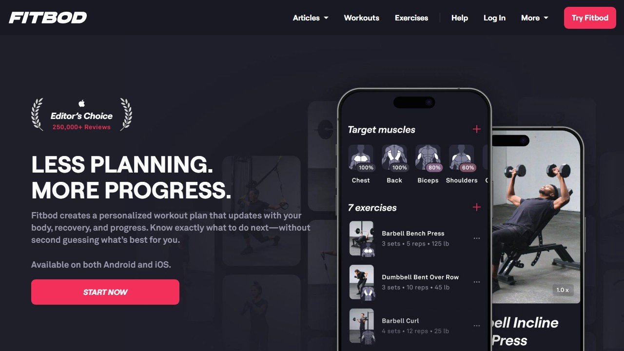 Fitbod AI workout app 2026