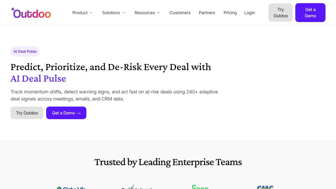Outdoo AI homepage in 2026