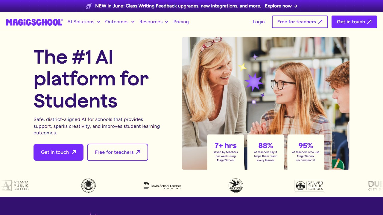 MagicSchool AI detail section in 2026