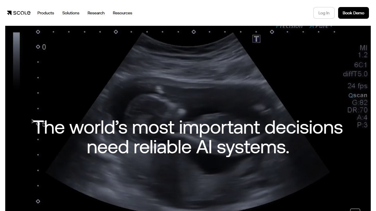 Scale AI homepage (scale.com)