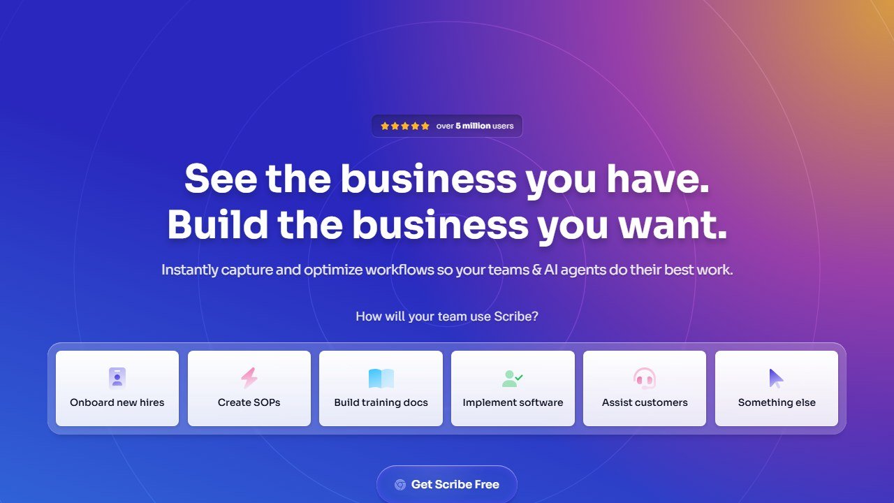 Scribe homepage