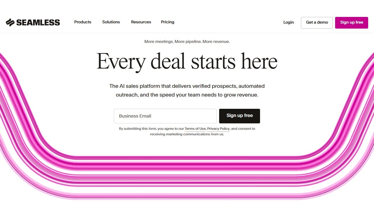 Seamless.AI homepage