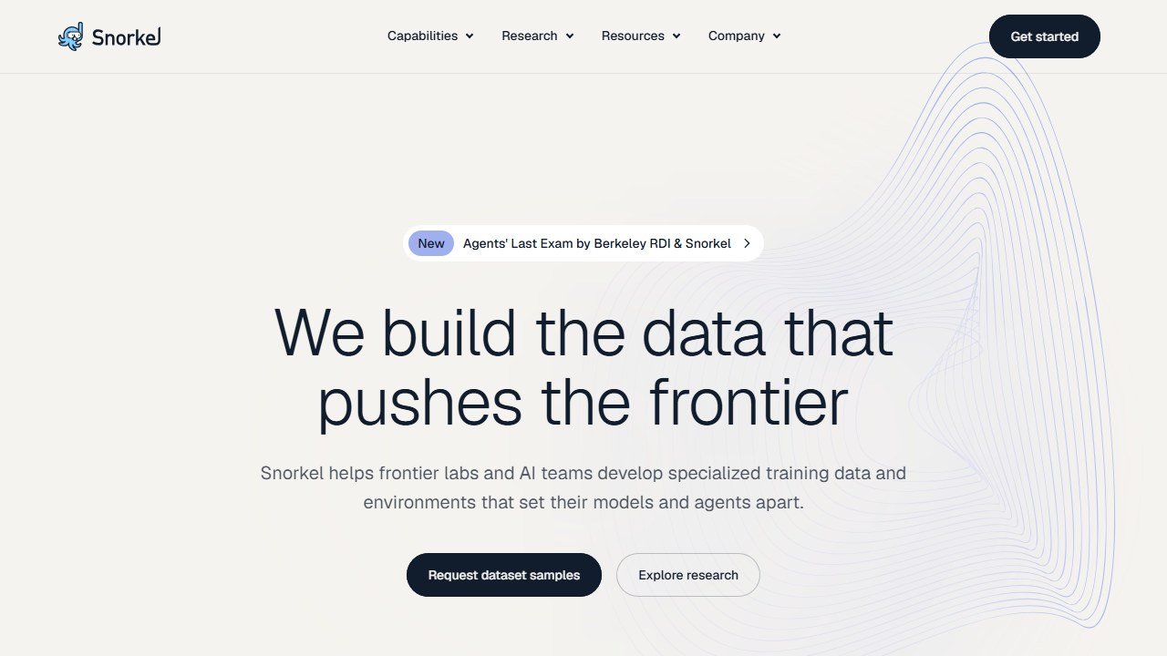 Snorkel AI data development homepage