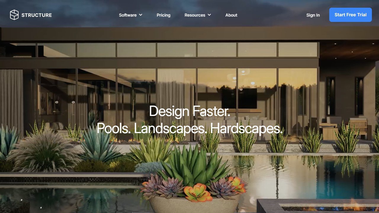 Structure Studios VizTerra design software homepage