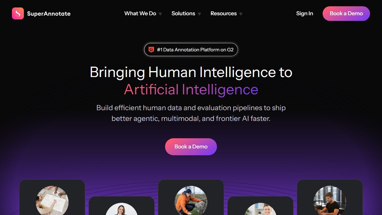 SuperAnnotate data annotation homepage